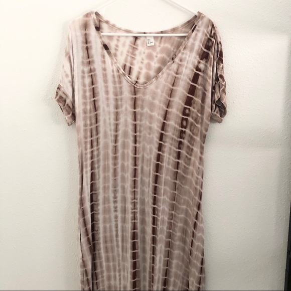Boho Tie Dye Maxi Dress w/ Pockets - Size S - Picture 4 of 6